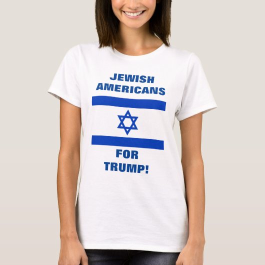 JÜDISCHE AMERIKANER FÜR TRUMP! T-Shirt (Vorderseite)