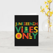 Jüdische Amerikaner Juneteenth Black W Karte (Gelbe Blume)