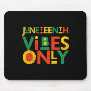 Jüdische Amerikaner Juneteenth Black W Mousepad