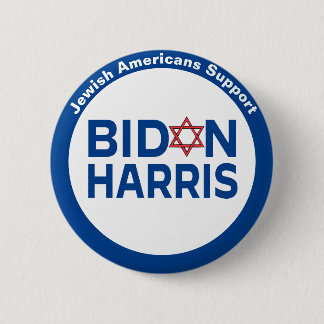 Jüdische Amerikaner unterstützen Biden Harris Button
