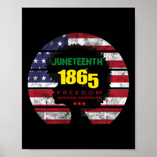 Jüdische Amerikanische Amerikanerin Melanin Afro W Poster