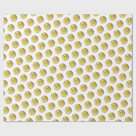 Jüdische Bäckerei Sesam Seed Bagel Brot Geschenkpapier (Flach)