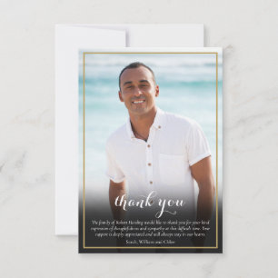 Jüdische Beerdigungs-Foto Stern Davids Elegantes S Dankeskarte