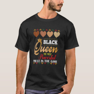 Jüdische Black Queen Die mächtigste Schachafrikane T-Shirt