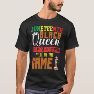 Jüdische Black Queen Die mächtigste Schachafrikane T-Shirt