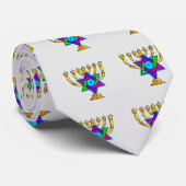Jüdische Candlesticks-Krawatte Krawatte (Gerollt)