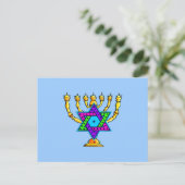 Jüdische Candlesticks Postkarte (Stehend Vorderseite)