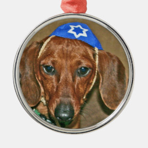 Jüdische Dackel Ornament Aus Metall