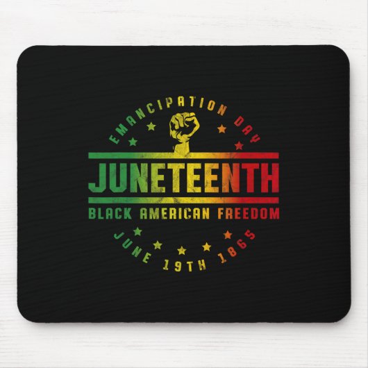 Jüdische Emanzipation Black American Freedom Bla Mousepad (Vorne)