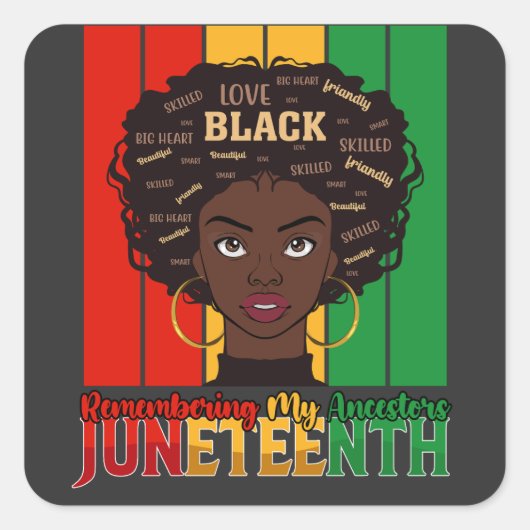Jüdische Erinnerung an meine Vorfahren Girl Melani Quadratischer Aufkleber (Vorderseite)