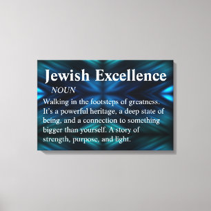 Jüdische Exzellenz Moderne Minimalistische Wandkun Leinwanddruck
