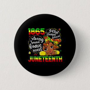 Jüdische Feier 1865 Freedom Niedlich Black Gir Button