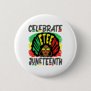 Jüdische Feier 1865 Schwarze Geschichte Afro Hair Button