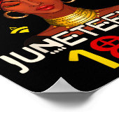 Jüdische Feier zum Tag der afrikanischen amerikani Poster (Ecke)