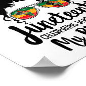 Jüdische Feier zur Black Freedom My Birthday Poster (Ecke)