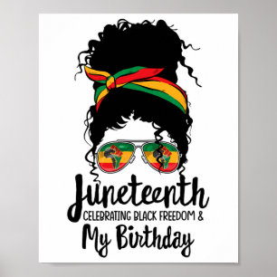 Jüdische Feier zur Black Freedom My Birthday Poster