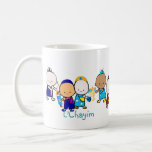 Jüdische Feiertags-Baby-Tasse Kaffeetasse<br><div class="desc">10 entzückende Kinder kleideten in der jüdischen Feiertagstracht,  einschließlich Chanukah,  Passahfest,  Rosh Hashanah,  Purim und Shabbat an. Vervollkommnen Sie für jede Anlässe</div>