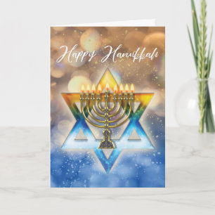 Jüdische Ferienkarte - Festival der Lichter Hanukk Karte