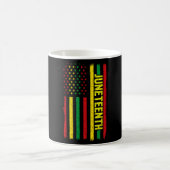Jüdische Flagge Afrikanischer Afro Black Pride Kaffeetasse (Mittel)