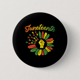 Jüdische Flagge Fist Daisy 1865 Schwarzer Pride Af Button