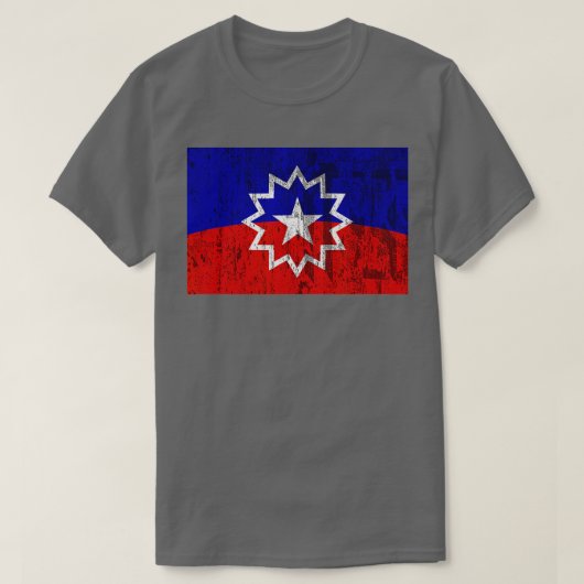 Jüdische Flagge gestört T-Shirt (Design vorne)