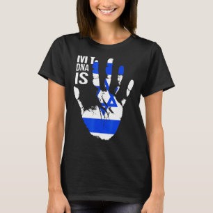 Jüdische Flagge Israel Fahne meine DNA ist jüdisch T-Shirt