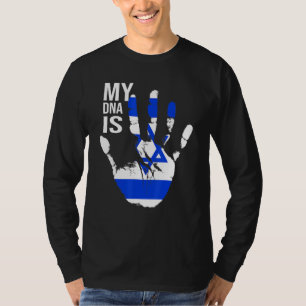 Jüdische Flagge Israel Fahne meine DNA ist jüdisch T-Shirt