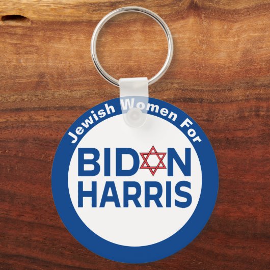 Jüdische Frauen für Biden Harris Schlüsselanhänger (Vorderseite)