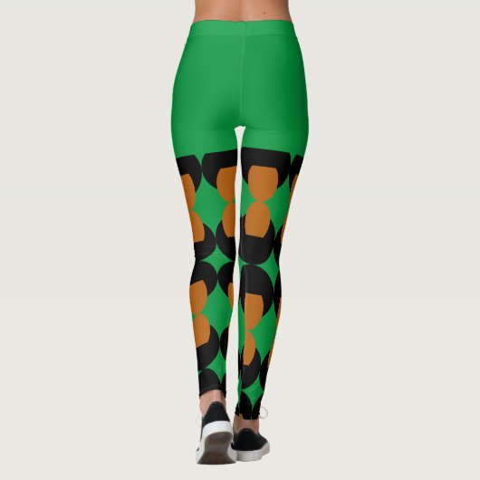 Jüdische Freiheitsfeier Afro Leggings (Rückseite)