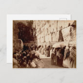 Jüdische Gebete an der Mauer in Jerusalem Postkarte (Vorne/Hinten)