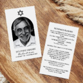 Jüdische Gedenkkarten für das moderne Foto Visitenkarte