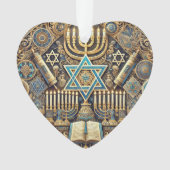 Jüdische Gedenkschmuck Ornament (Vorderseite)