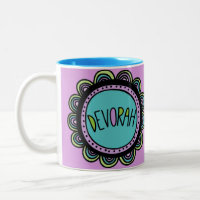 Jüdische Geschenk-Kaffee Tasse-Devorah