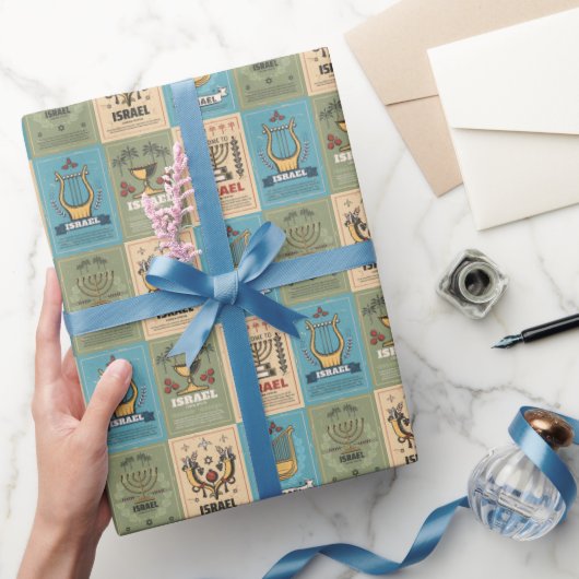 Jüdische Geschenke - Urlaubspapier - Israel Art Geschenkpapier (Schenken)