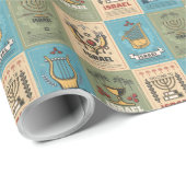 Jüdische Geschenke - Urlaubspapier - Israel Art Geschenkpapier (Rolleneckpunkt)
