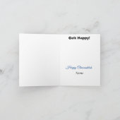 Jüdische Gingerbread Man Chrismukkah Card Karte (Innenseite)