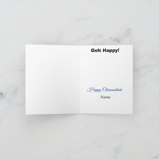 Jüdische Gingerbread Man Chrismukkah Card Karte (Innenseite)