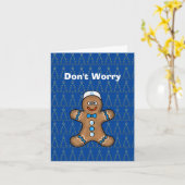 Jüdische Gingerbread Man Chrismukkah Card Karte (Gelbe Blume)
