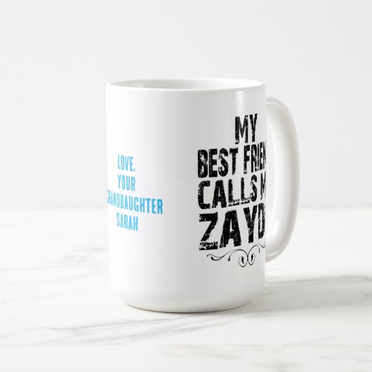 Jüdische Großmutter Mein bester Freund ruft mich Z Kaffeetasse (VorderseiteRechts)