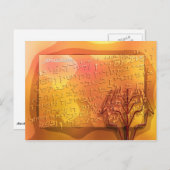 Jüdische Grüße Postkarte (Vorne/Hinten)