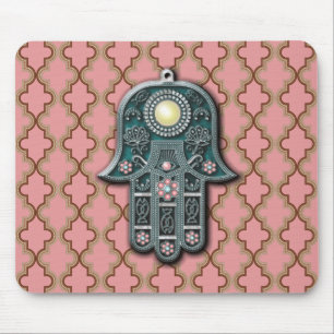 Jüdische Hand-Folie hängender Beerenschmuck-Stam Mousepad