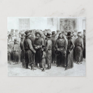 Jüdische Händler und Händler Postkarte