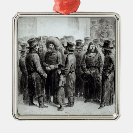Jüdische Händler und Kaufleute Silbernes Ornament (Vorne)
