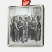 Jüdische Händler und Kaufleute Silbernes Ornament (Links)