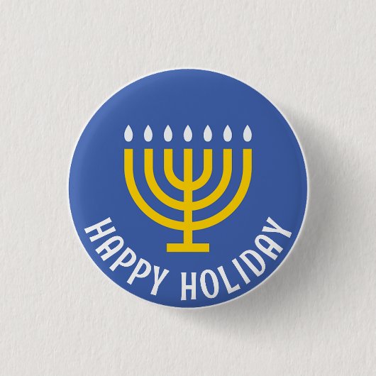 Jüdische Hanukkah Button (Vorderseite)