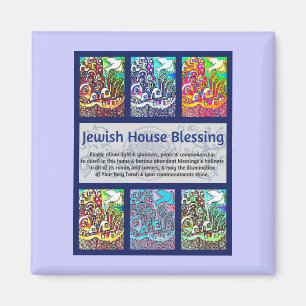 Jüdische Haus-Segen-Stadt von Jerusalem Magnet