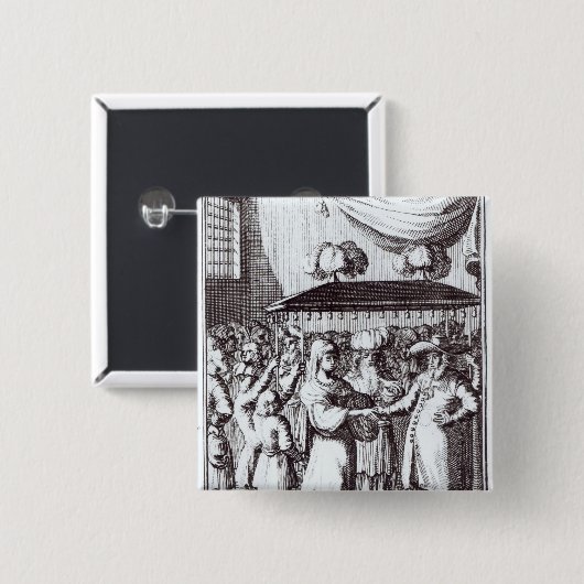 Jüdische Hochzeit Button (Vorne & Hinten)