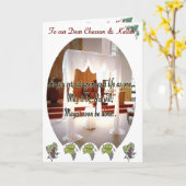 Jüdische Hochzeit, Chuppah Karte (Gelbe Blume)