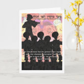 Jüdische Hochzeit, Chuppah Karte (Gelbe Blume)