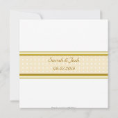 Jüdische Hochzeit des Golddamast-Brokats Einladung (Rückseite)